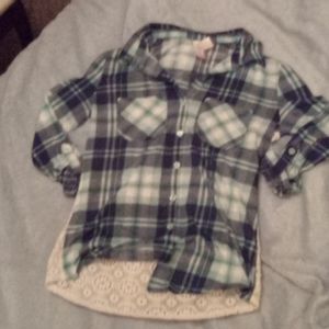 Blu long sleeve tee shirt
